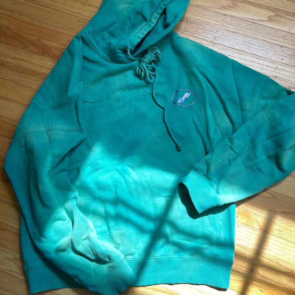 Welldone tie dye oversized fleece hoodie